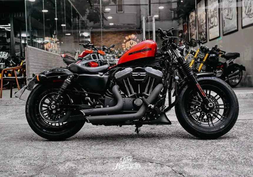 Harley Davidson 48 2020 Wicked Red Denim odo 7k miles